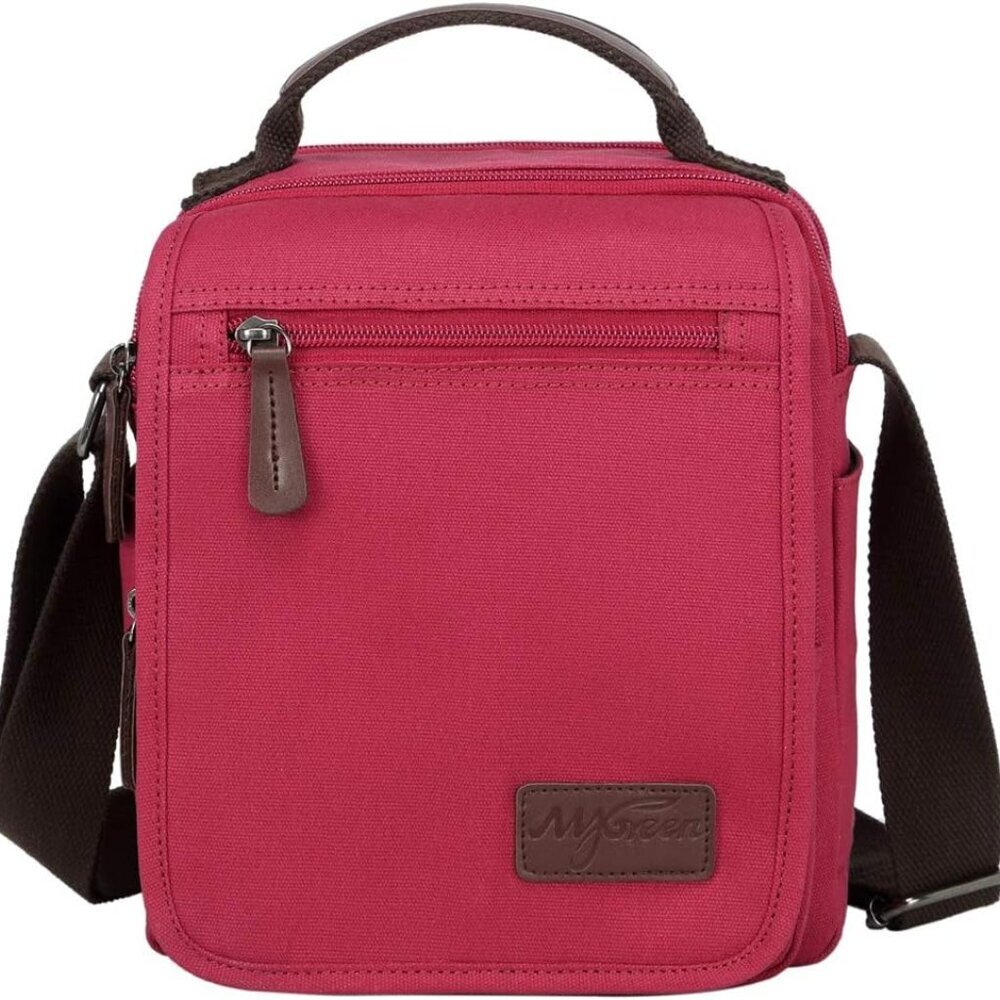 Small Canvas Crossbody Shoulder Bag Messenger Bag Work Bag